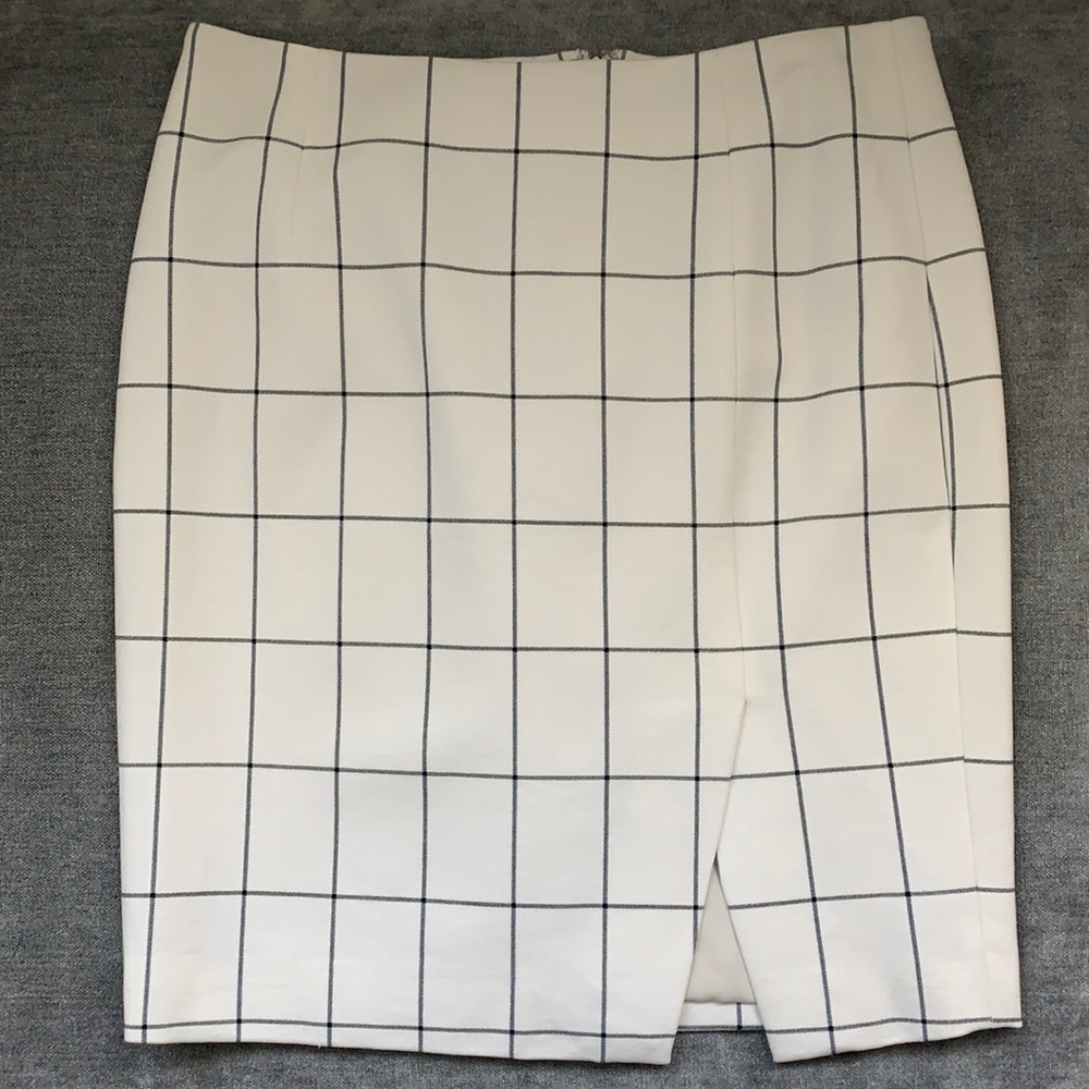 NWT Banana Republic Windowpane Skirt Size 2P